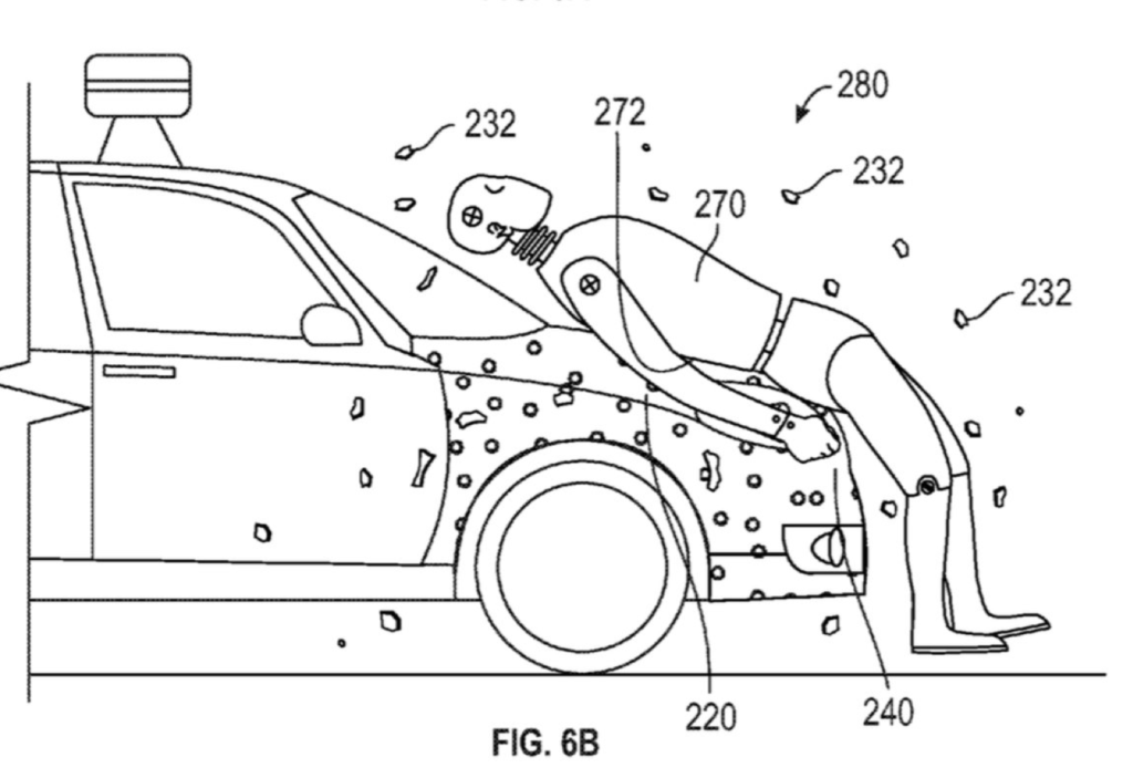 GOOGLE PATENTS “STICKY” LAYER TO PROTECT PEDESTRIANS