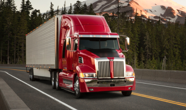 truck on highway