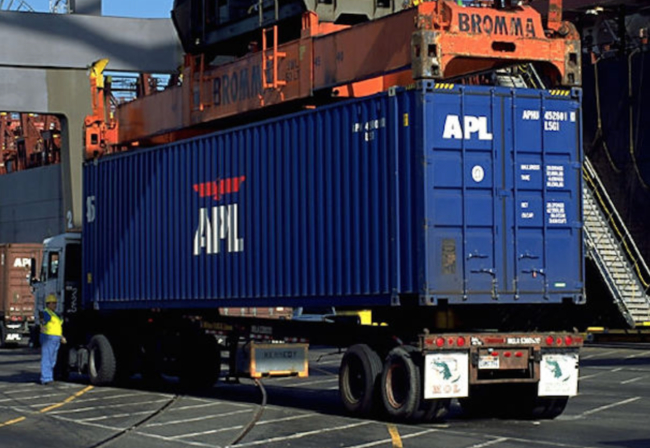 Truck at port