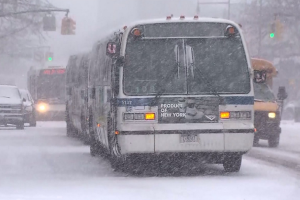 Mass Transit Slows as Blizzard 2015 Hits