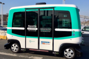 12-Person Electric Autonomous Mini-Shuttle Demoed in Texas